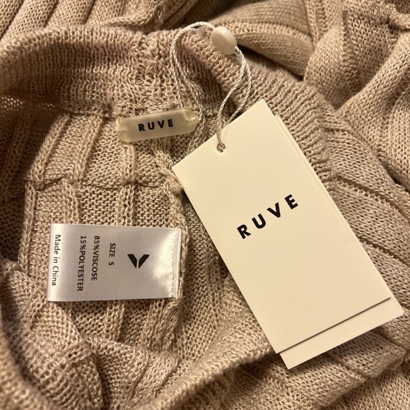 NWT Ruve Shop Fuze Cream Pants - Picture 5 of 5